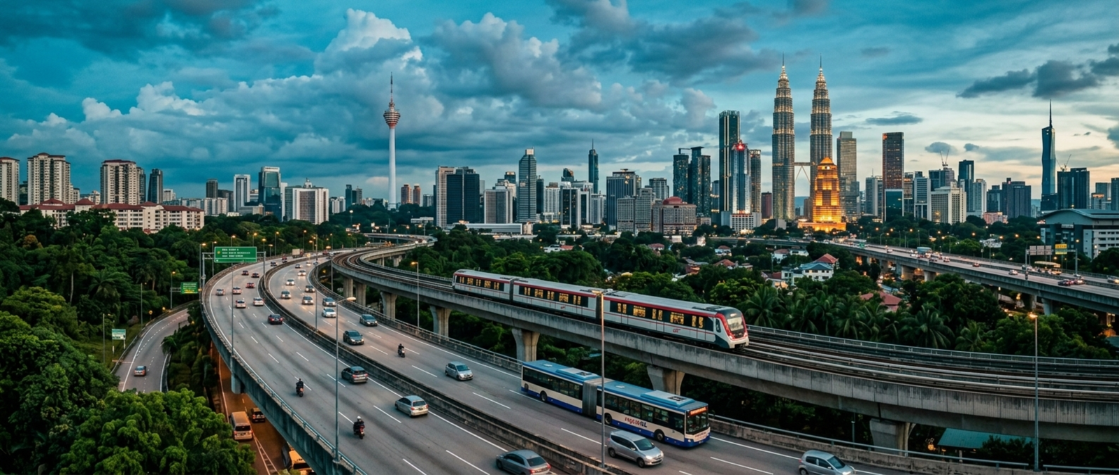 Modern Kuala Lumpur Skyline